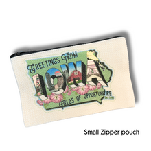 Load image into Gallery viewer, Iowa design Zipper pouch