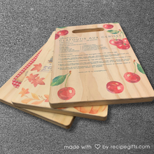 Load image into Gallery viewer, Wood Custom Recipe Large Cutting Board