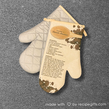 Load image into Gallery viewer, Personalized Recipe Oven Mitt