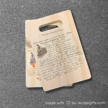 Load image into Gallery viewer, Wood Custom Recipe Small Cutting Board