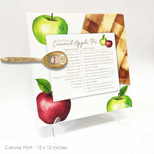 Load image into Gallery viewer, Personalized Recipe Wrapped Canvas using One of Aunt Lisa's Designs