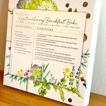 Load image into Gallery viewer, Aunt Lisa's Eggstraordinary Breakfast Bake Recipe