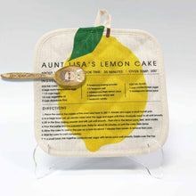 Load image into Gallery viewer, Personalized Recipe Hot Pad Using Aunt Lisa's Design