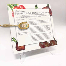 Load image into Gallery viewer, Personalized Recipe Wrapped Canvas using One of Aunt Lisa's Designs