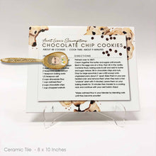 Load image into Gallery viewer, Personalized Recipe Ceramic Tile Using One of Aunt Lisa's Designs