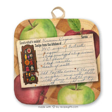Load image into Gallery viewer, Custom Recipe Hot Pad- we will type your recipe on our card design