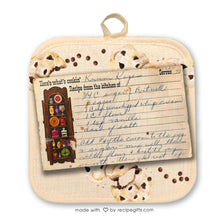 Load image into Gallery viewer, Custom Recipe Hot Pad- we will type your recipe on our card design