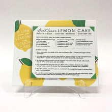 Load image into Gallery viewer, Aunt Lisa's Lemon Cake Recipe