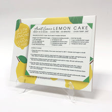 Load image into Gallery viewer, Aunt Lisa's Lemon Cake Recipe