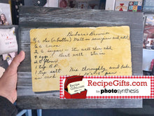 Load image into Gallery viewer, Personalized Recipe Wrapped Canvas using One of Aunt Lisa's Designs