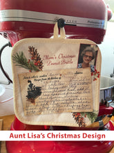 Load image into Gallery viewer, Personalized Recipe Hot Pad - your 1-sided card