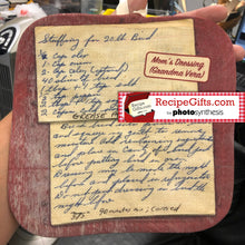 Load image into Gallery viewer, Personalized Recipe Hot Pad- two card sides
