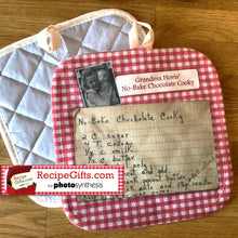 Load image into Gallery viewer, Personalized Recipe Hot Pad- 1-side, add text and photo