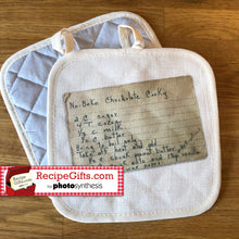 Load image into Gallery viewer, Personalized Recipe Hot Pad - your 1-sided card