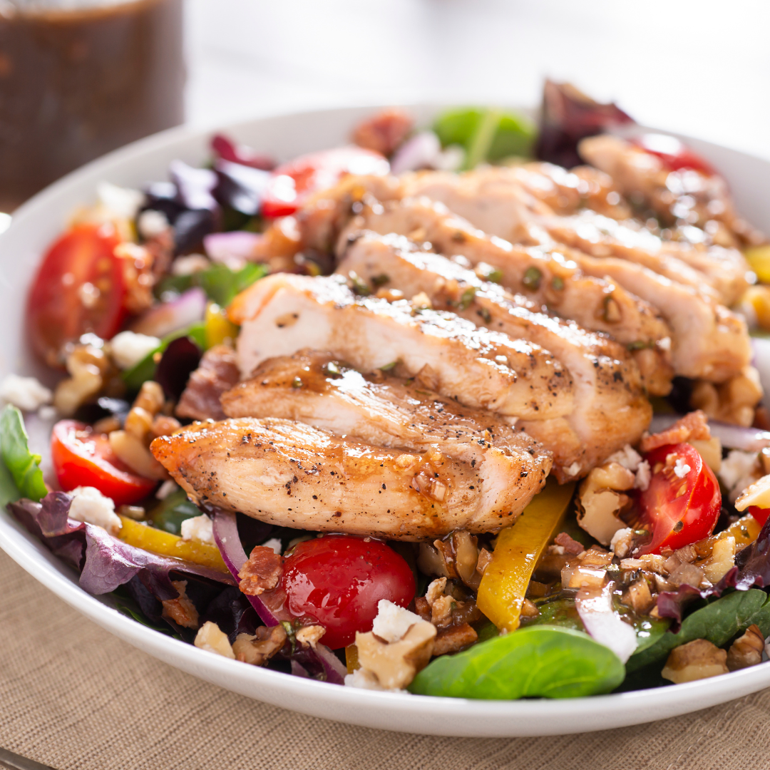 Green Veggie Bowl with Chicken & Lemon-Tahini Dressing  Aunt Lisa's Recipe  Gifts