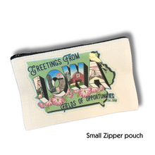 Load image into Gallery viewer, Iowa design Zipper pouch
