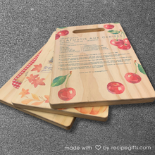 Load image into Gallery viewer, Wood Custom Recipe Large Cutting Board
