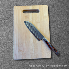 Load image into Gallery viewer, Wood Custom Recipe Large Cutting Board
