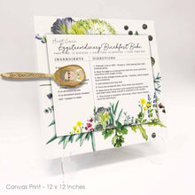 Load image into Gallery viewer, Personalized Recipe Wrapped Canvas using One of Aunt Lisa&#39;s Designs
