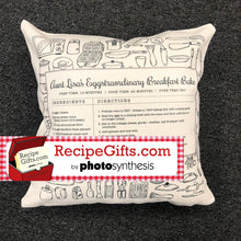 Load image into Gallery viewer, custom recipe pillow case 
