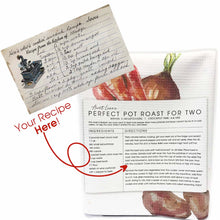 Load image into Gallery viewer, Additional Duplicate Personalized Recipe Waffle Towel using one of Aunt Lisa&#39;s Designs
