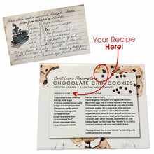 Load image into Gallery viewer, Personalized Recipe Ceramic Tile Using One of Aunt Lisa&#39;s Designs
