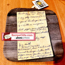 Load image into Gallery viewer, Personalized Recipe Hot Pad - your 1-sided card
