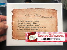 Load image into Gallery viewer, Personalized Recipe Ceramic Tile Using One of Aunt Lisa&#39;s Designs
